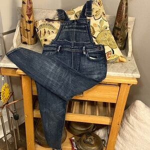 Blank NYC Dark Blue Denim Overall Jeans 27 So Cute On! Love!!